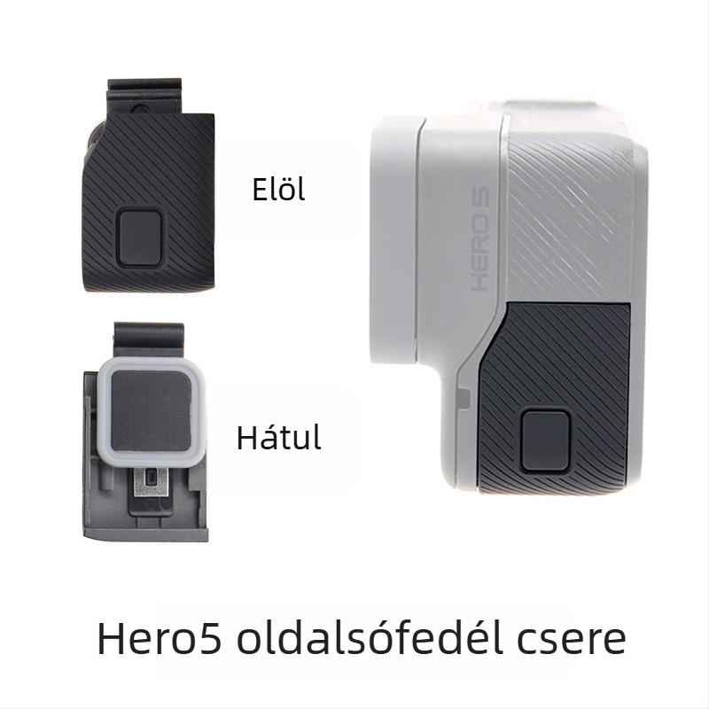 GoPro Hero5/6/7 objektívvédő kupak UV-szűrővel és HDMI- és adatportfedéllel