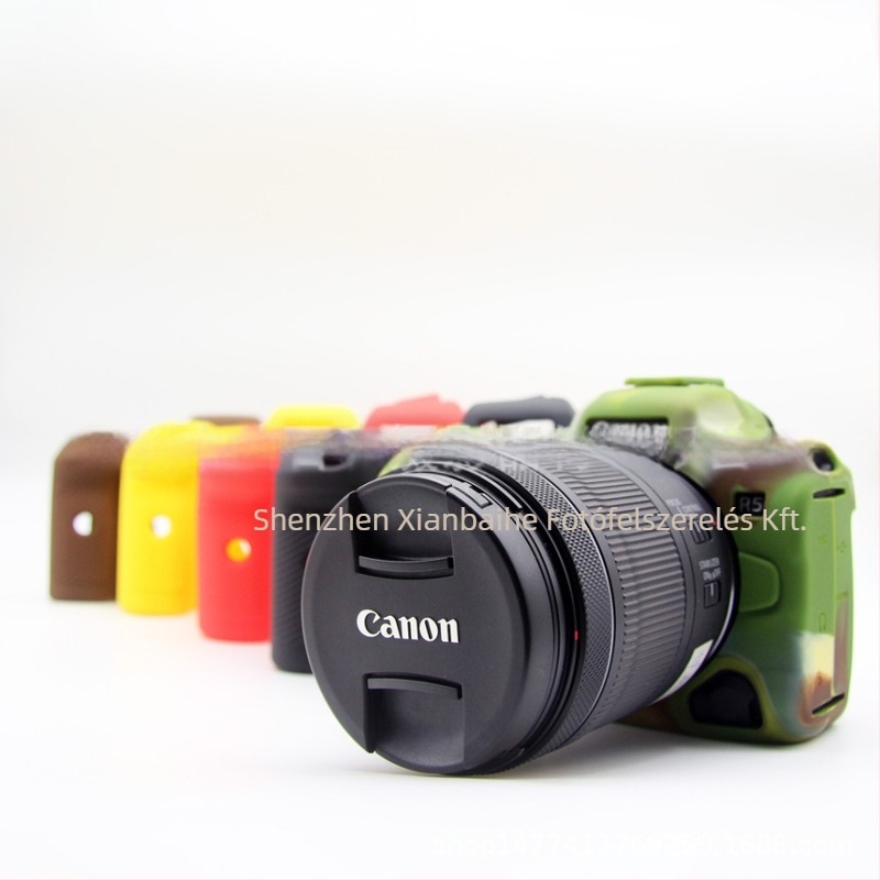 Canon R5 szilikon hüvely – repedésálló, karcolásálló és vízálló, OEM-kompatibilis