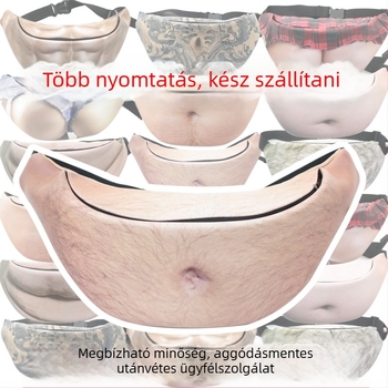 Vízálló sport deréktáska cipzárral – Uniszex, kültéri tevékenységekhez, műanyag csattal