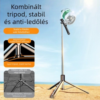 Telefon gimbal stabilizátor – rozsdamentes acélból, kézi működtetés, rezgésmentesítés nélkül, távvezérlő nélkül, Bluetooth nélkül, világítás nélkül, IBIS nélkül