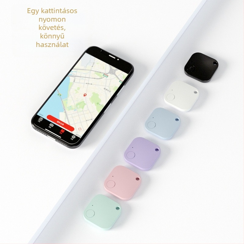 Kulcskereső HST-02 anti-elvesztés figyelmeztetéssel, Bluetooth 25 m hatótávolság, 210 mAh akkumulátor, Android és iOS kompatibilis