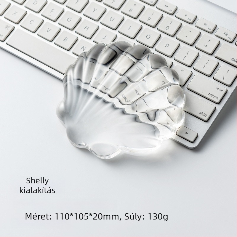 Átlátszó vízcsepp dizájnnal készült egércsukló alátét, csúszásmentes, természetes gumi, irodai és laptophoz