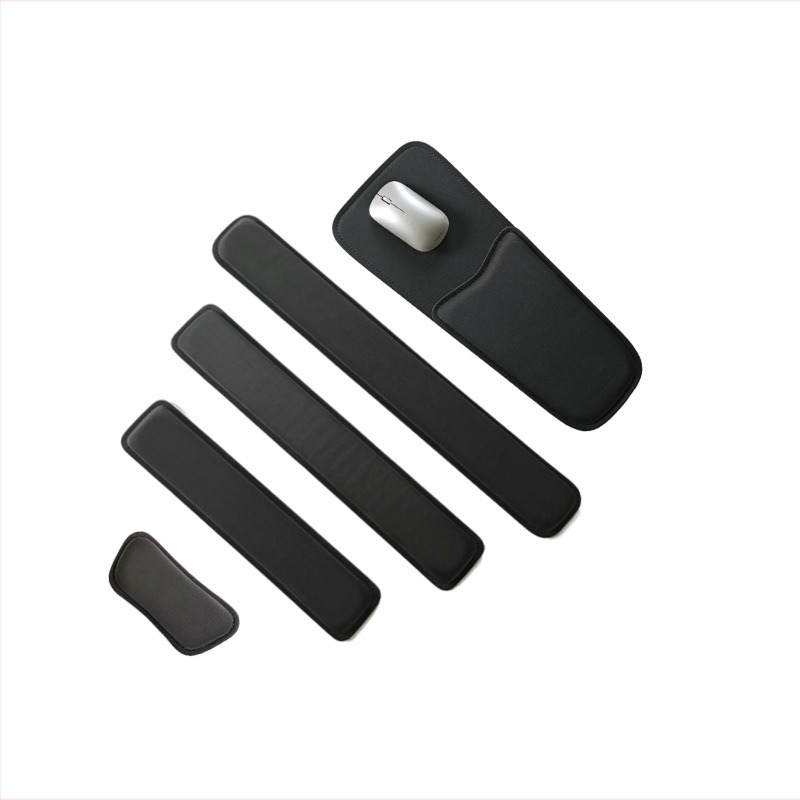 Kéztámaszos egérpad billentyűzethez és asztalhoz - magas sűrűségű, puha textil, csúszásmentes, kéz párna, varrott, OEM testreszabható