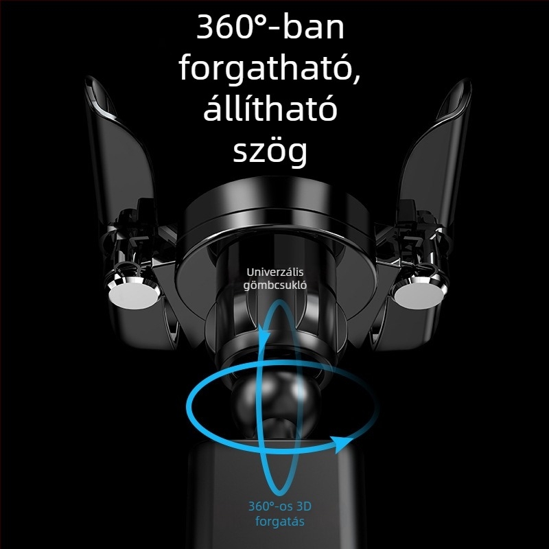 Autóba illő telefon-tartó gravitációs mechanizmussal, műanyag, Gravity Support modell, COOBOWE, univerzális kompatibilitás