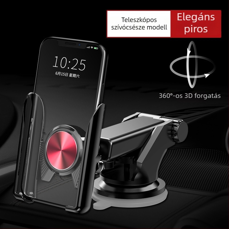 Autóba illő telefon-tartó gravitációs mechanizmussal, műanyag, Gravity Support modell, COOBOWE, univerzális kompatibilitás