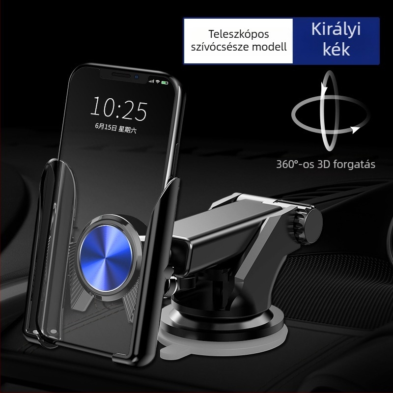 Autóba illő telefon-tartó gravitációs mechanizmussal, műanyag, Gravity Support modell, COOBOWE, univerzális kompatibilitás