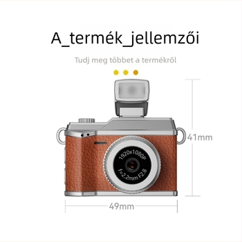 Gyerekeknek szóló retro mini digitális kamera, modell S151, 1 MP szenzor, 0,96 hüvelykes LCD, TF-kártya tárhely, videó és fénykép készítés
