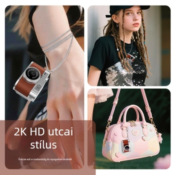 S-160 mini digitális kamera medál, 1 MP szenzor, 1,47" LCD, TF-kártya támogatás, videózás és fényképezés