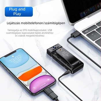 Mellkasra rögzített akciókamera motorkerékpárhoz LCD-képernyővel