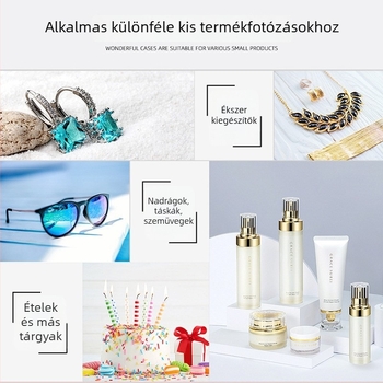PULUZ PU5042 Soft Light Box – 72W, 5500K, akril, 4 színű háttér