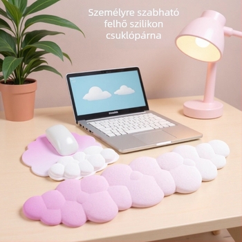 Gradient Cloud egérpad billentyűzet-támasz, gumírozott alap, csúszásmentes felület