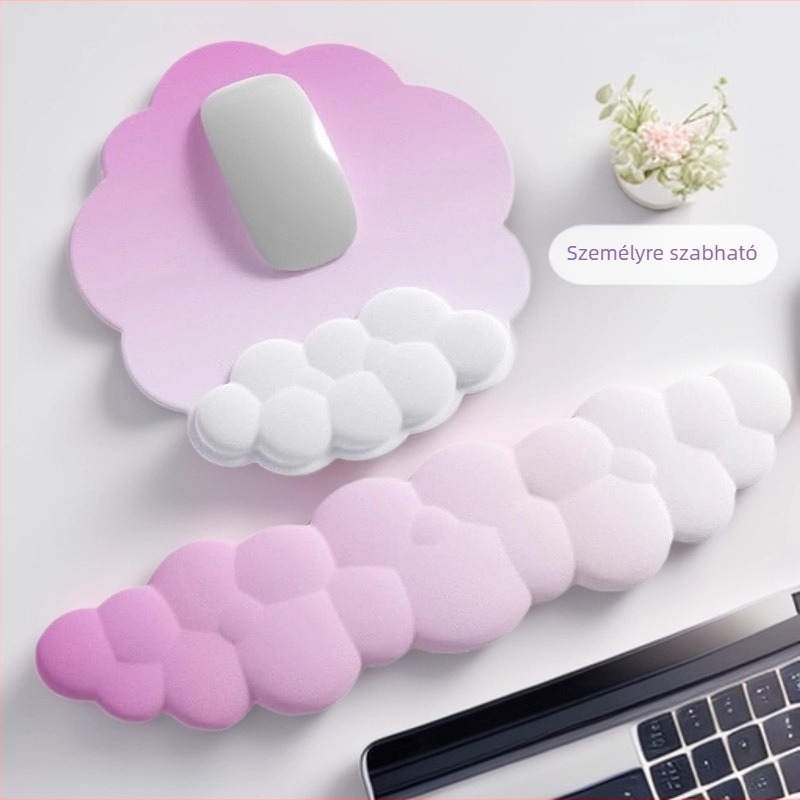 Gradient Cloud egérpad billentyűzet-támasz, gumírozott alap, csúszásmentes felület