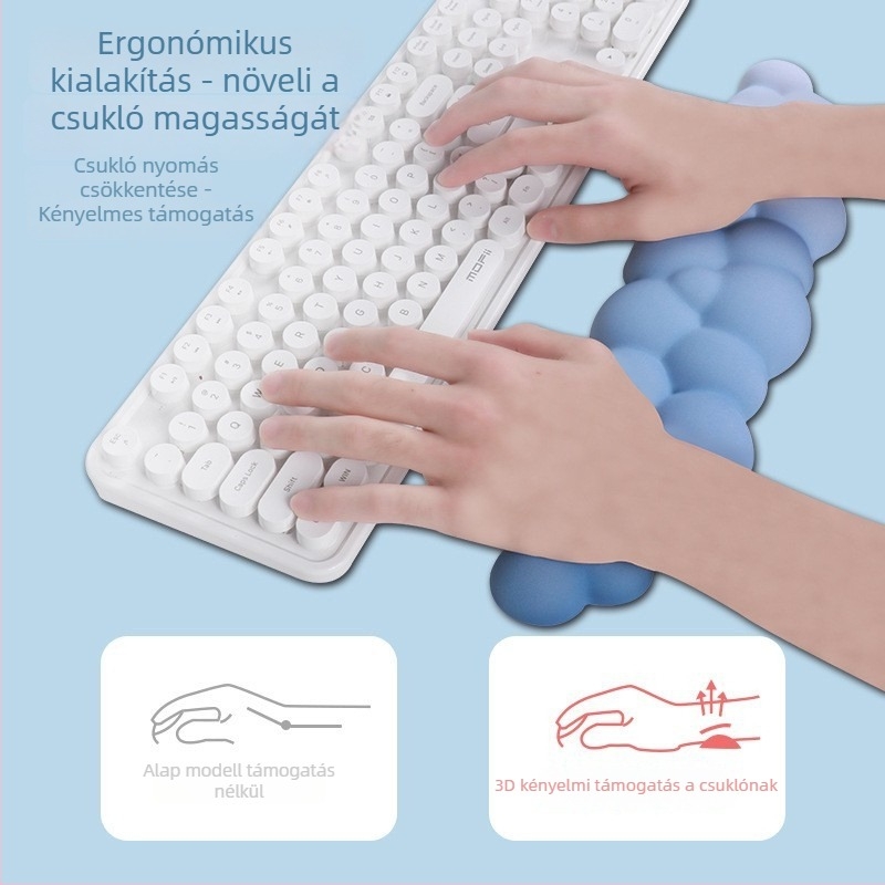 Gradient Cloud egérpad billentyűzet-támasz, gumírozott alap, csúszásmentes felület