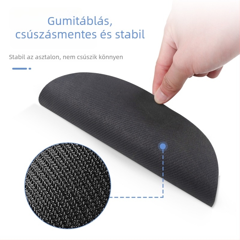 Egérpad csuklótámasz, asztali pad természetes kaucsukból, csúszásmentes, injekciós öntés, OEM testreszabás