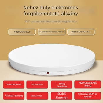 Távirányítós elektromos forgóasztal termékfotózáshoz, 100 kg teherbírás, ABS kivitel, modellek 6062A/6062DC