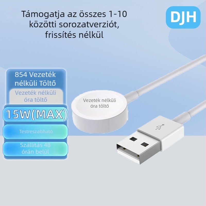 Okosóra vezeték nélküli töltő – mágneses töltés, ultra vékony, hordozható, QC 2.0, 2.5W