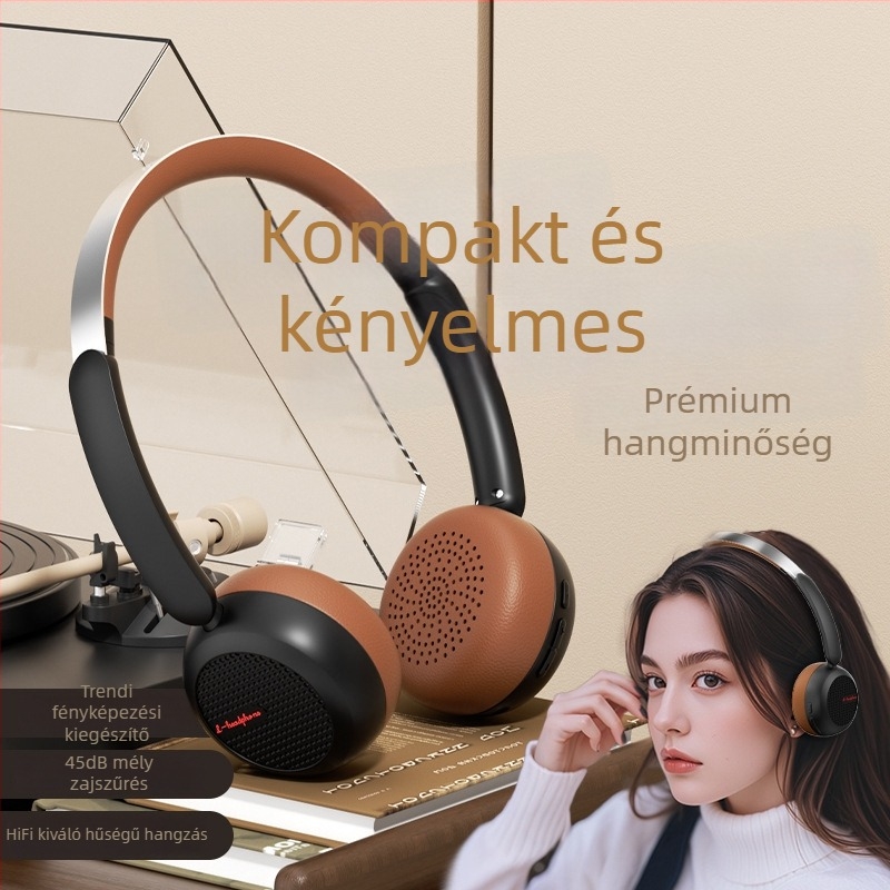 Sport és játék céljára tervezett vezeték nélküli ANC fejhallgató, Bluetooth 5.0, 10 m hatótáv, >8 órás akkumulátor üzemidő, IPX3 vízállóság