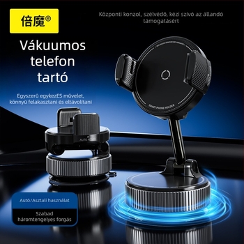 ABS anyagú autós telefontartó, univerzális, vibráció elleni funkció, 3C tanúsított