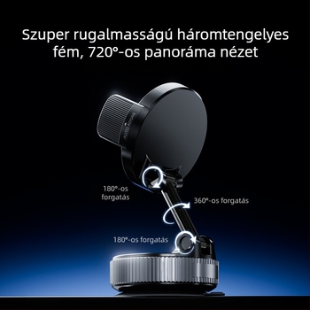 ABS anyagú autós telefontartó, univerzális, vibráció elleni funkció, 3C tanúsított
