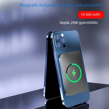 Apple MagSafe mágneses vezeték nélküli külső akkumulátor, CCC tanúsított, gyors töltés, testre szabható