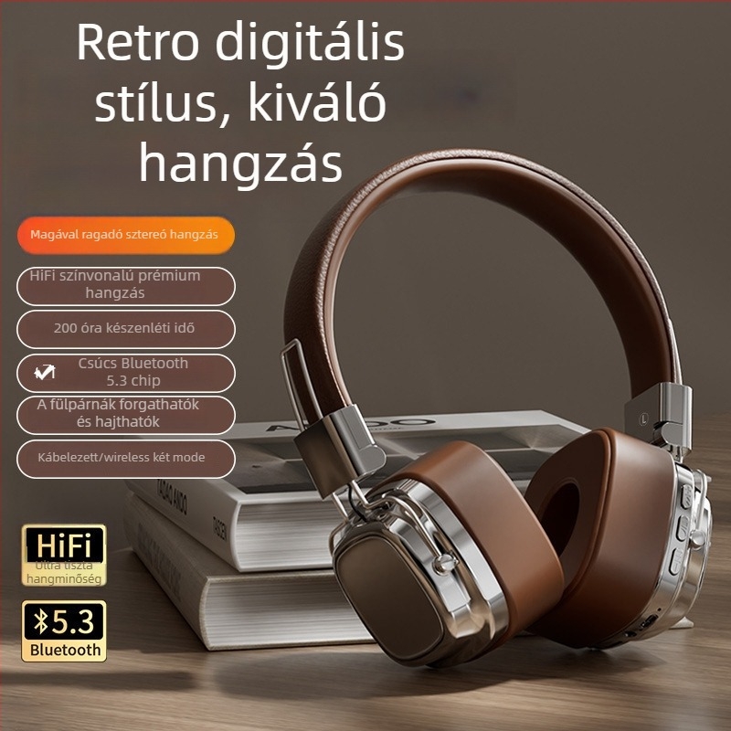 Fejhallgatók - Vezeték nélküli Bluetooth 1.1, sportos fejre szerelt szilikon dizájn, Huawei chip, vízálló, 0–4 óra
