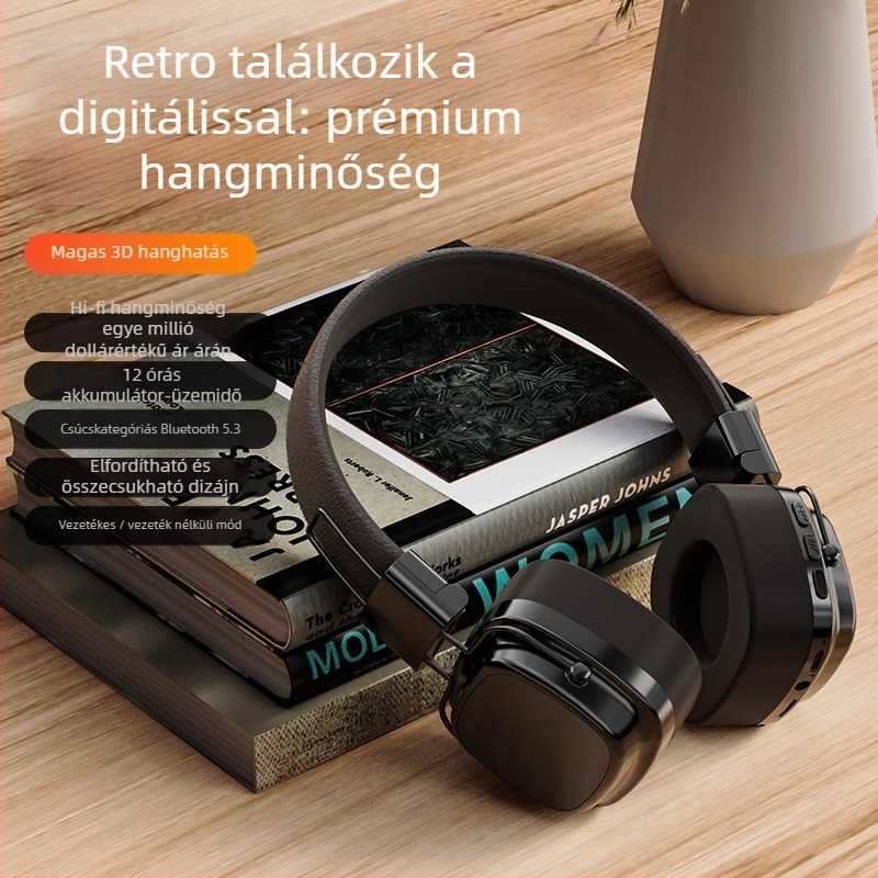 Fejhallgatók - Vezeték nélküli Bluetooth 1.1, sportos fejre szerelt szilikon dizájn, Huawei chip, vízálló, 0–4 óra
