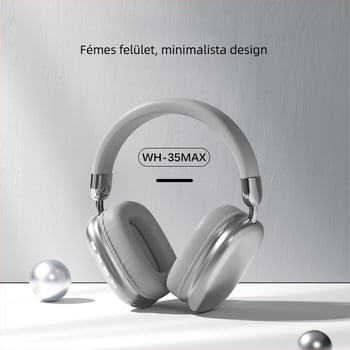 WH35Max vezeték nélküli Bluetooth fejhallgató, IPX6, 10 m hatótáv, 4–8 óra üzemidő, sztereó hang, sportos stílus