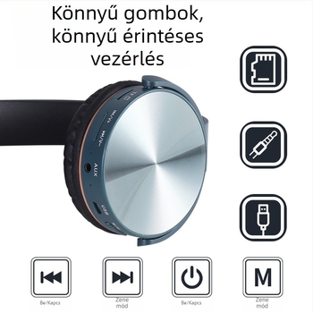 Vezeték nélküli gaming fejhallgató összecsukható kialakítással, alacsony késleltetéses esportokhoz, Bluetooth 5.0, IPX4, üzemidő 4–8 óra