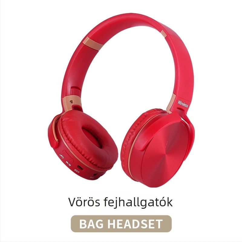 Vezeték nélküli gaming fejhallgató összecsukható kialakítással, alacsony késleltetéses esportokhoz, Bluetooth 5.0, IPX4, üzemidő 4–8 óra
