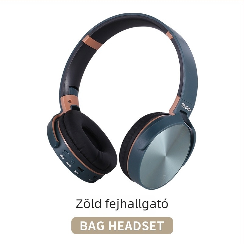 Vezeték nélküli gaming fejhallgató összecsukható kialakítással, alacsony késleltetéses esportokhoz, Bluetooth 5.0, IPX4, üzemidő 4–8 óra