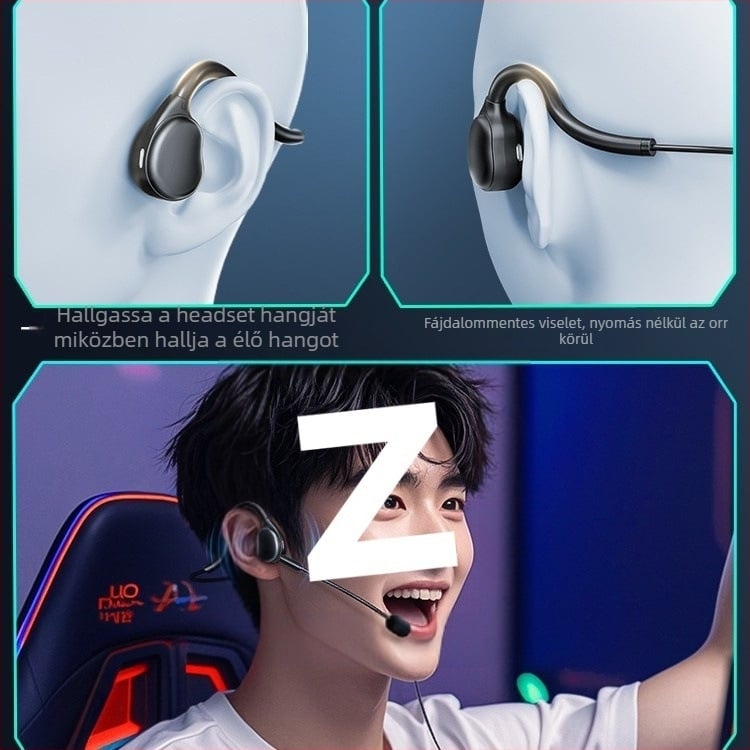 Vezetékes élő közvetítésre szánt headset mikrofon zajcsökkentéssel, PC/asztali számítógép és notebook kompatibilis, 3,5 mm jack, 2 m kábel, mindez egyben