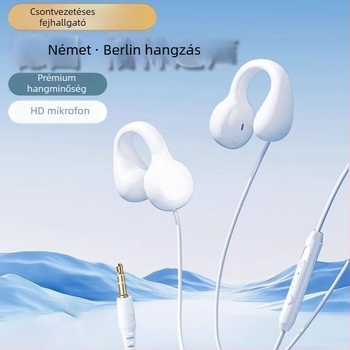 Kábeles játékfejhallgató L-kanyarú csatlakozóval (fülhallgató-stílusú viselés, mikrofon nélküli, hátulról rögzített, minimalist stílus)
