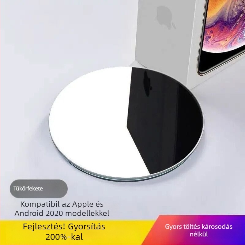 50W Qi vezeték nélküli töltő gyors töltéssel, kompatibilis Apple, Samsung, Huawei, Xiaomi, OPPO