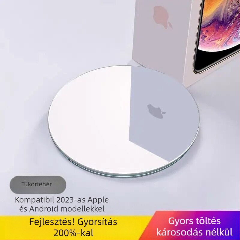 50W Qi vezeték nélküli töltő gyors töltéssel, kompatibilis Apple, Samsung, Huawei, Xiaomi, OPPO