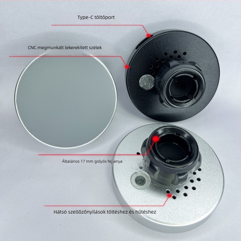 MagSafe mágneses vezeték nélküli autótöltő telefon-tartóval - 15W gyors töltés, QC3.0, Qi-kompatibilis, univerzális iPhone és Android-hoz