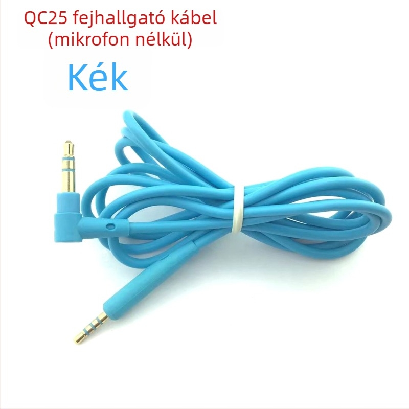 Bose QC25/QC15/QC3 fejhallgatóhoz in-line mikrofonos kábellel, 3,5 mm L‑alakú csatlakozó, hossz 1,5 m, impedancia 32 Ω, frekvenciatartomány 20–20000 Hz