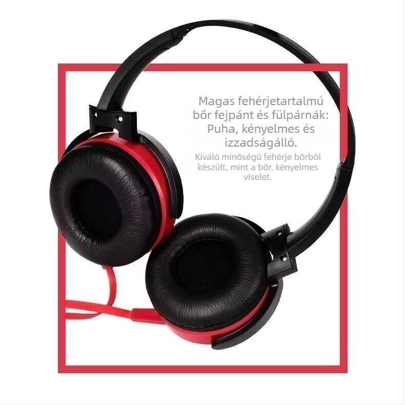 XB450 Kábeles fejhallgató, over-ear, mikrofonnal, 3,5 mm csatlakozó, 20-20000 Hz, 32 Ω, 1,2 m kábel