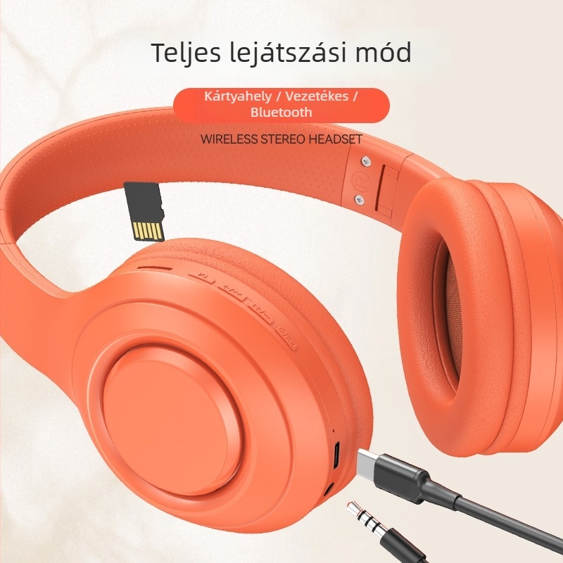 Kelin Bluetooth fejhallgató, 5.0, 10 m hatótávolság, IPX6 vízálló, 4–8 óra akkumulátor‑élettartam, fejre viselhető, sztereó, erőteljes mélybasszus