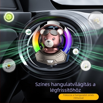 Carlox autóillatosító diffúzor klipszel az illatosítóval és környezeti fény – virágos illat, Ambergris; 10–20 ml; párolgási idő 61–90 nap; eltarthatóság 5 év