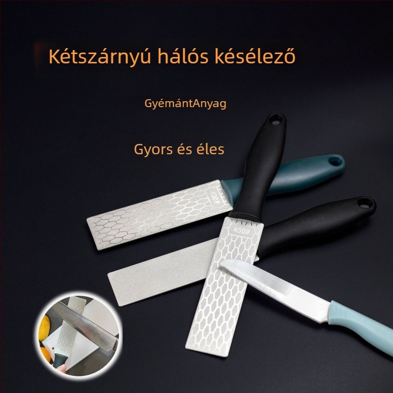 Kétoldalas gyémánt késélező – háztartási használatra, multifunkcionális
