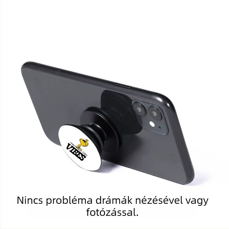 Szilikon telefontartó légzsákos dizájnnal, aranyos rajzfilmszerű motívummal