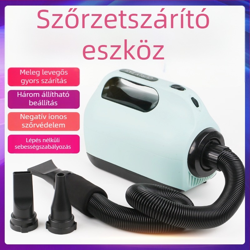 Curly Tail Állat-szárítódoboz – nagy teljesítményű kutyaszárító nagytestű fajtákhoz, Golden Retriever és macskák számára