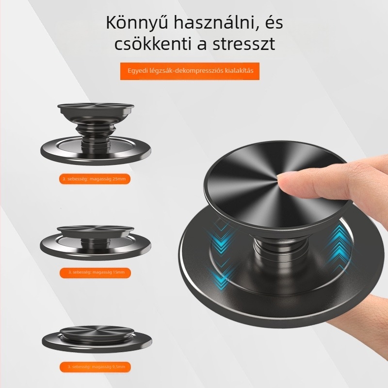 Alumíniumötvözetből készült telefon-tartó MagSafe mágneses légzsákos tartóval, teleszkópos tolás-húzás iPhone 14-hez
