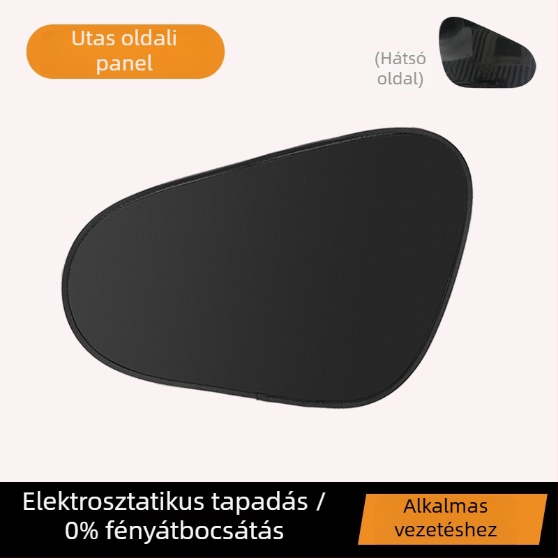 Autós napvédő függöny elektrosztatikus tapadással a magánélet és a hőszigetelés érdekében, függő, vastag, nem átlátszó típus