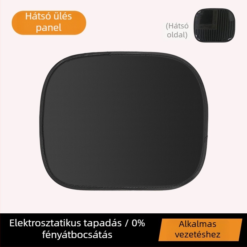 Autós napvédő függöny elektrosztatikus tapadással a magánélet és a hőszigetelés érdekében, függő, vastag, nem átlátszó típus