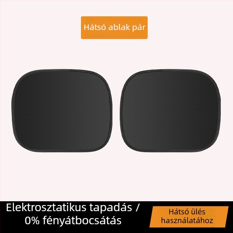 Autós napvédő függöny elektrosztatikus tapadással a magánélet és a hőszigetelés érdekében, függő, vastag, nem átlátszó típus