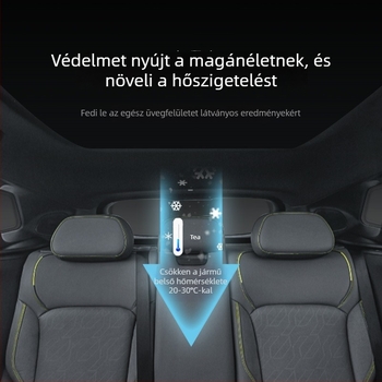 Lynk & Co 900 autóablak árnyékoló függöny – hőszigetelés és napvédelem – snap-in telepítés – anyag: 82B rugós acél + Oxford szövet 300D