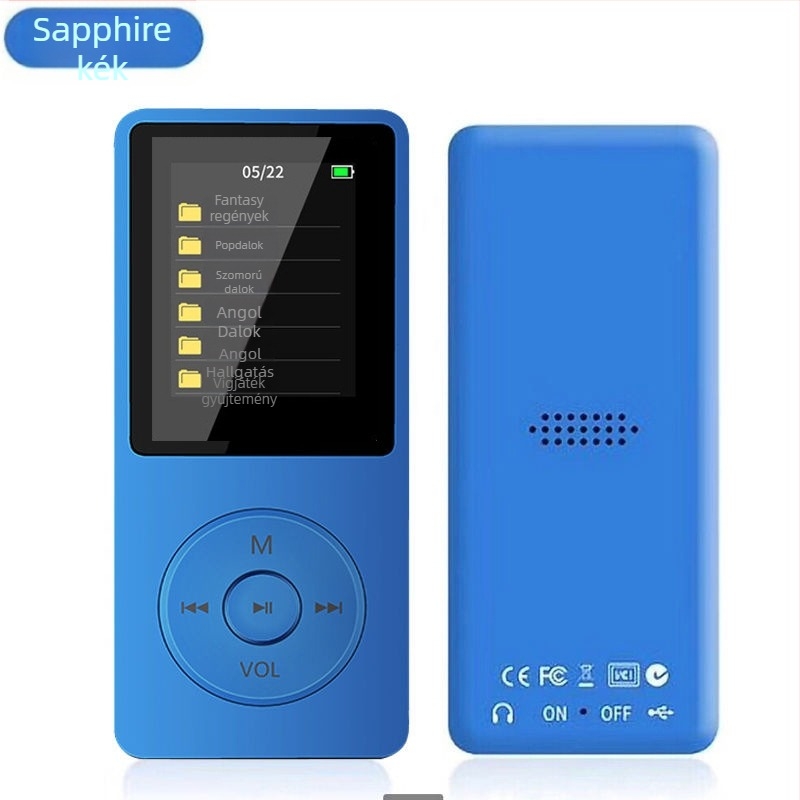Bluetoothos MP3/MP4 lejátszó, felvételi funkció, TF-kártya támogatás és USB 2.0