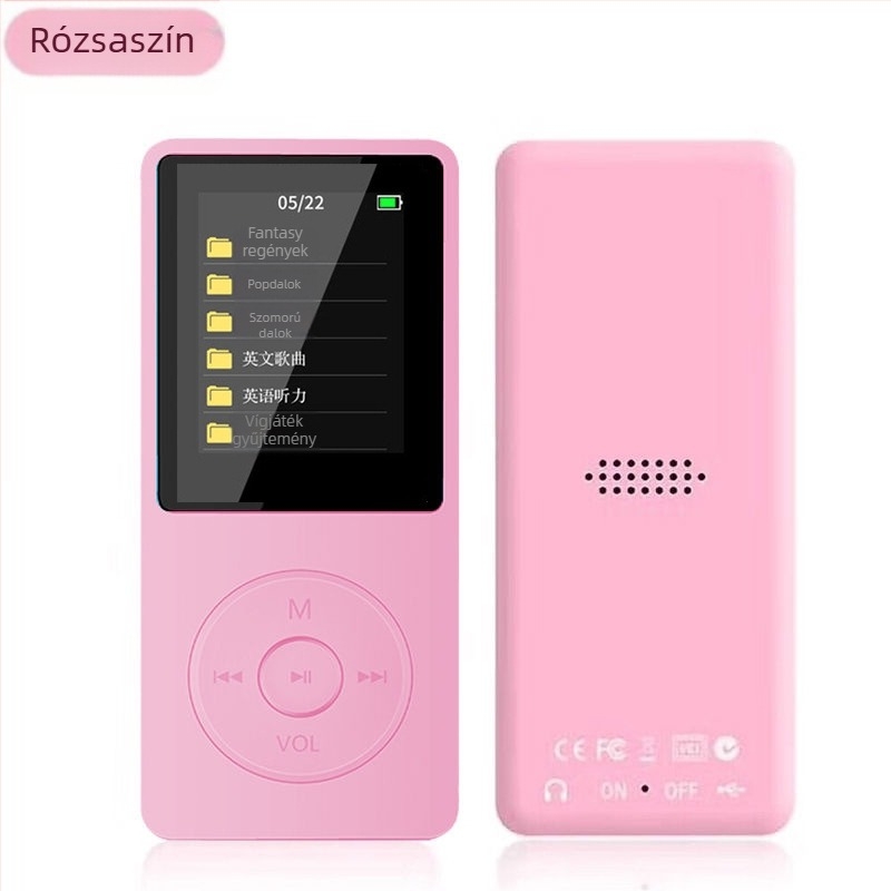 Bluetoothos MP3/MP4 lejátszó, felvételi funkció, TF-kártya támogatás és USB 2.0