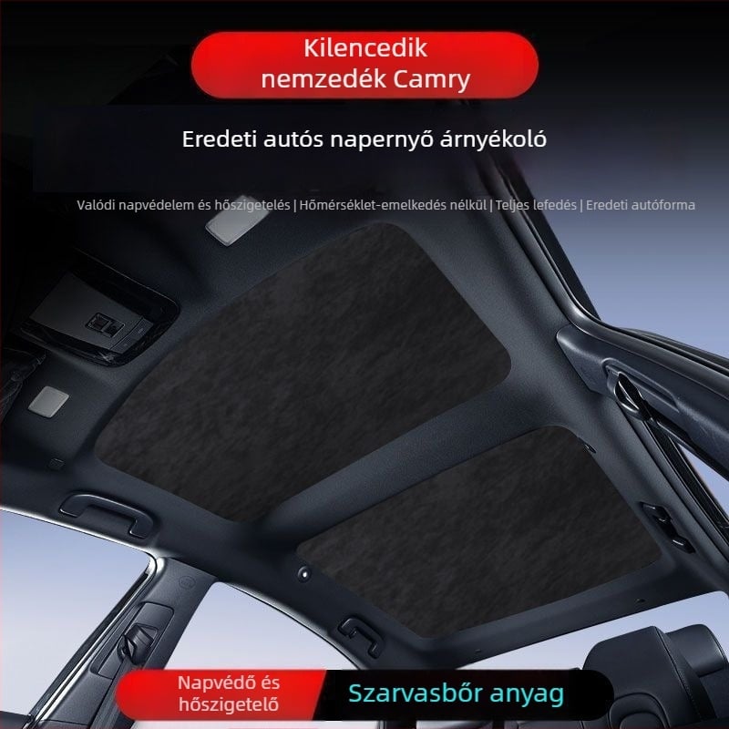 Napellenzár napfénytetőre Toyota Camry 9. gen – anyag: vászon, rögzítés: snap-in, tetőalkatrész, minimalist stílus, kompatibilis Toyota
